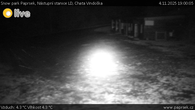 Snow park Paprsek - Nástupní stanice LD, Chata Vindoška - 4.11.2025 v 19:00