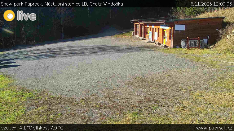 Snow park Paprsek - Nástupní stanice LD, Chata Vindoška - 6.11.2025 v 12:00