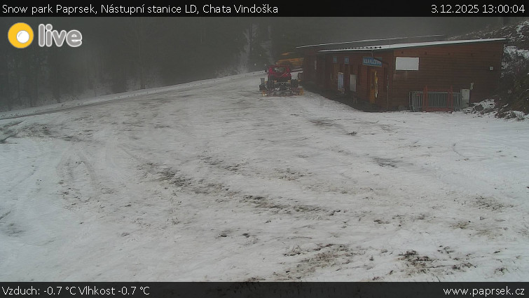 Snow park Paprsek - Nástupní stanice LD, Chata Vindoška - 3.12.2025 v 13:00
