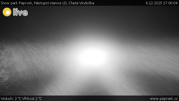 Snow park Paprsek - Nástupní stanice LD, Chata Vindoška - 6.12.2025 v 17:00