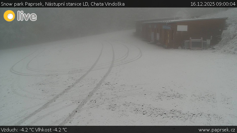 Snow park Paprsek - Nástupní stanice LD, Chata Vindoška - 16.12.2025 v 09:00