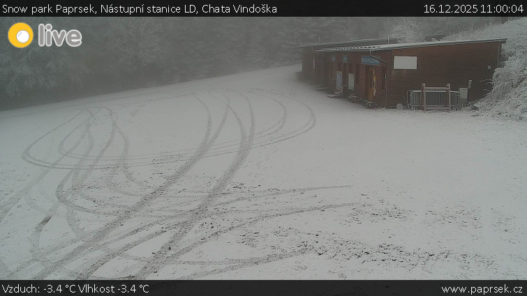 Snow park Paprsek - Nástupní stanice LD, Chata Vindoška - 16.12.2025 v 11:00