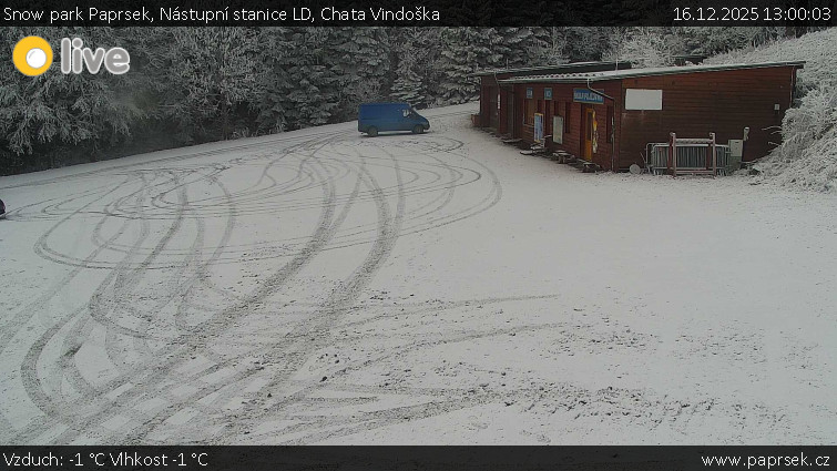 Snow park Paprsek - Nástupní stanice LD, Chata Vindoška - 16.12.2025 v 13:00