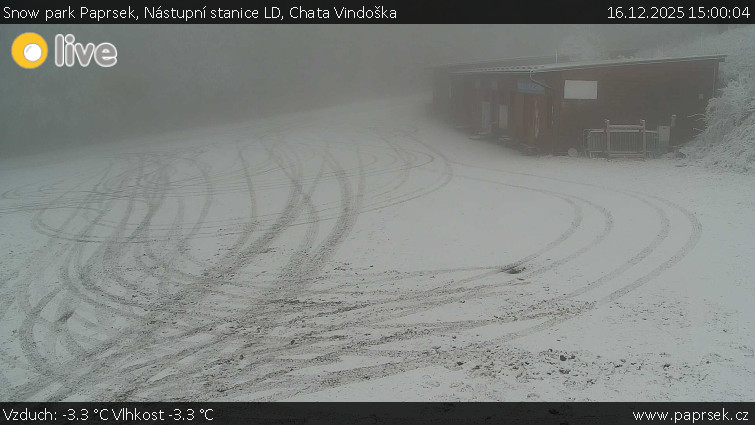 Snow park Paprsek - Nástupní stanice LD, Chata Vindoška - 16.12.2025 v 15:00