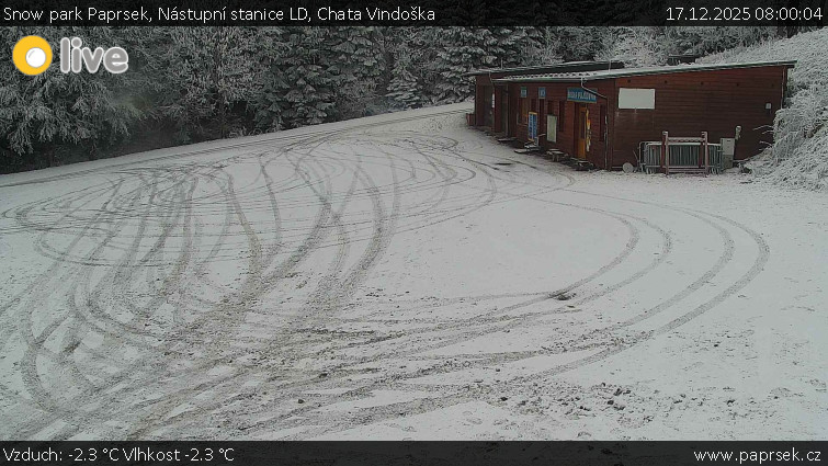 Snow park Paprsek - Nástupní stanice LD, Chata Vindoška - 17.12.2025 v 08:00