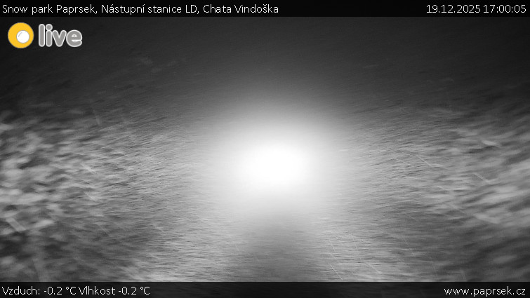 Snow park Paprsek - Nástupní stanice LD, Chata Vindoška - 19.12.2025 v 17:00