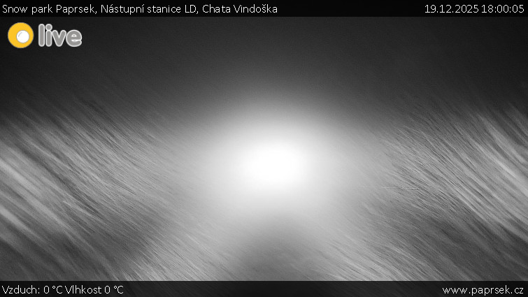 Snow park Paprsek - Nástupní stanice LD, Chata Vindoška - 19.12.2025 v 18:00