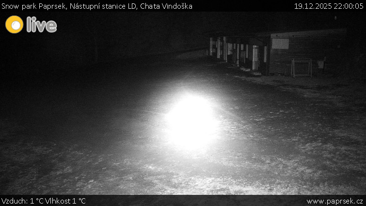 Snow park Paprsek - Nástupní stanice LD, Chata Vindoška - 19.12.2025 v 22:00