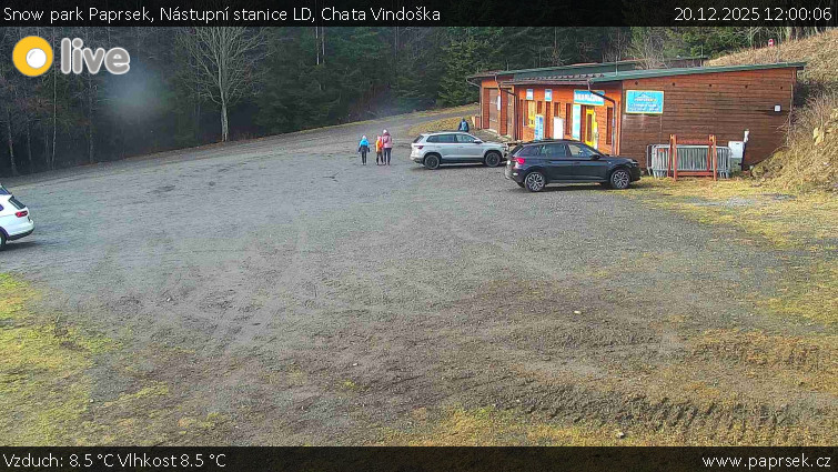 Snow park Paprsek - Nástupní stanice LD, Chata Vindoška - 20.12.2025 v 12:00