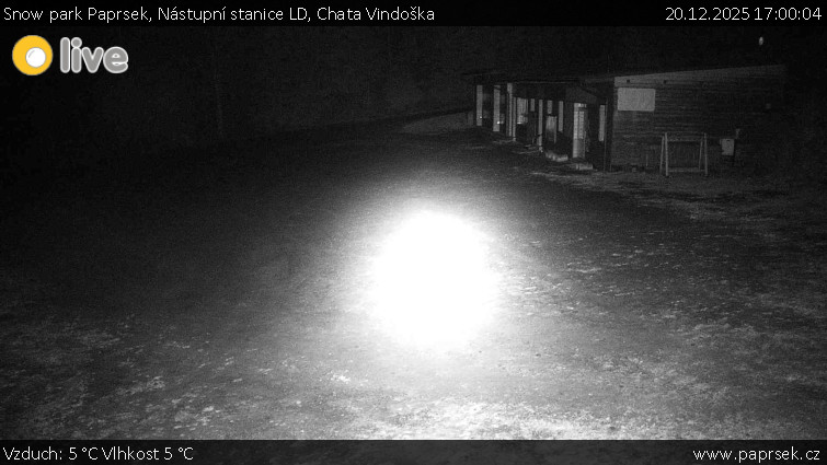 Snow park Paprsek - Nástupní stanice LD, Chata Vindoška - 20.12.2025 v 17:00