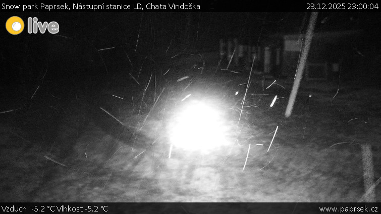 Snow park Paprsek - Nástupní stanice LD, Chata Vindoška - 23.12.2025 v 23:00