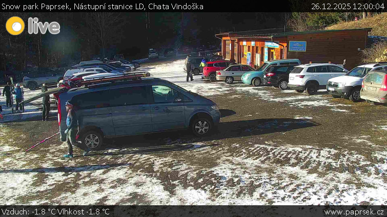 Snow park Paprsek - Nástupní stanice LD, Chata Vindoška - 26.12.2025 v 12:00