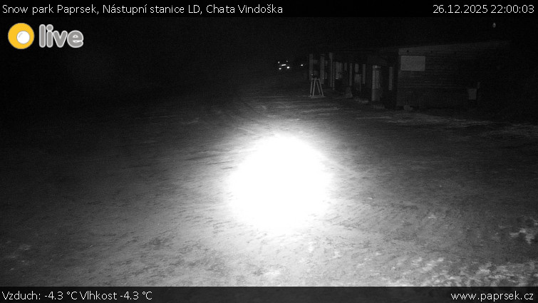 Snow park Paprsek - Nástupní stanice LD, Chata Vindoška - 26.12.2025 v 22:00