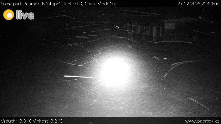 Snow park Paprsek - Nástupní stanice LD, Chata Vindoška - 27.12.2025 v 22:00