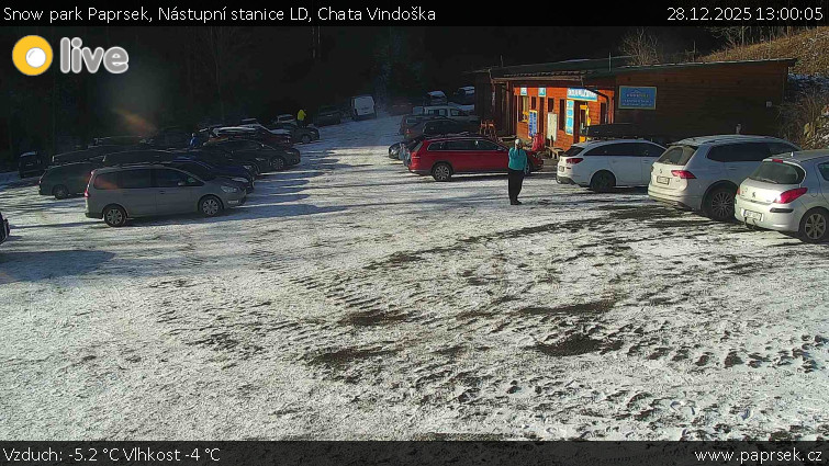 Snow park Paprsek - Nástupní stanice LD, Chata Vindoška - 28.12.2025 v 13:00