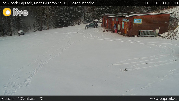 Snow park Paprsek - Nástupní stanice LD, Chata Vindoška - 30.12.2025 v 08:00