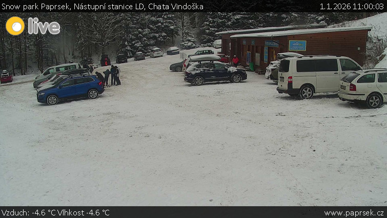 Snow park Paprsek - Nástupní stanice LD, Chata Vindoška - 1.1.2026 v 11:00