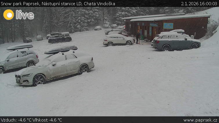 Snow park Paprsek - Nástupní stanice LD, Chata Vindoška - 2.1.2026 v 16:00