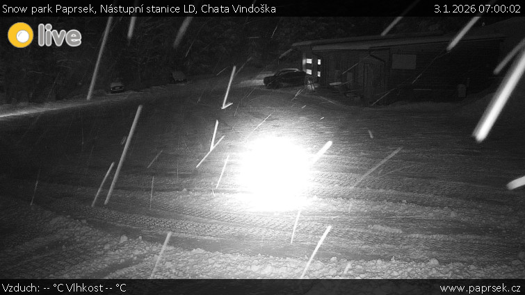 Snow park Paprsek - Nástupní stanice LD, Chata Vindoška - 3.1.2026 v 07:00