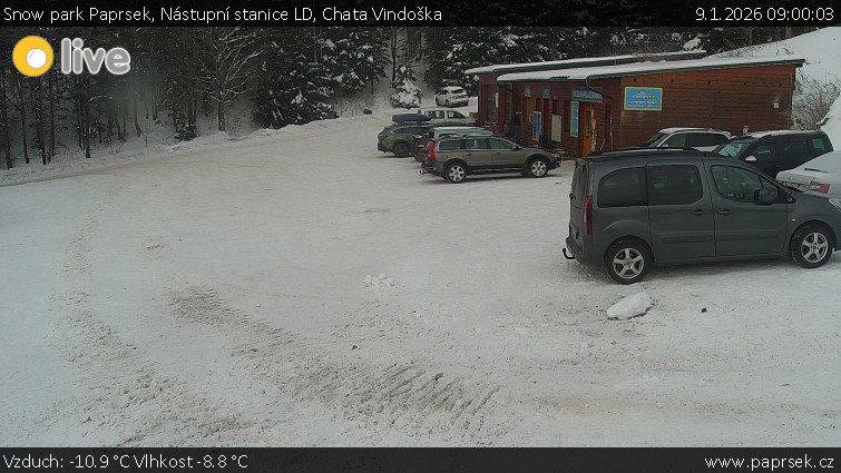 Snow park Paprsek - Nástupní stanice LD, Chata Vindoška - 9.1.2026 v 09:00
