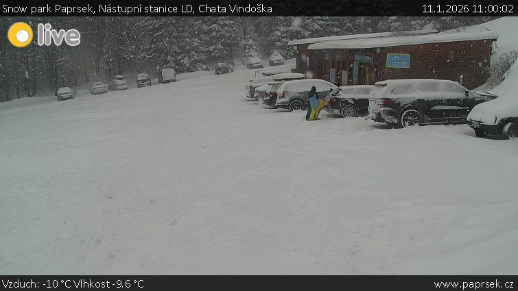 Snow park Paprsek - Nástupní stanice LD, Chata Vindoška - 11.1.2026 v 11:00