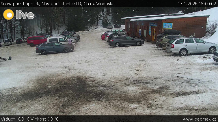Snow park Paprsek - Nástupní stanice LD, Chata Vindoška - 17.1.2026 v 13:00