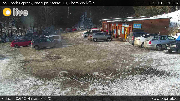 Snow park Paprsek - Nástupní stanice LD, Chata Vindoška - 1.2.2026 v 12:00
