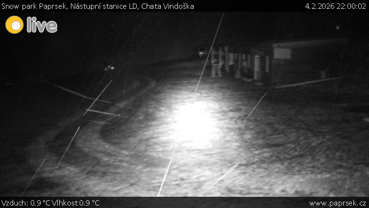Snow park Paprsek - Nástupní stanice LD, Chata Vindoška - 4.2.2026 v 22:00