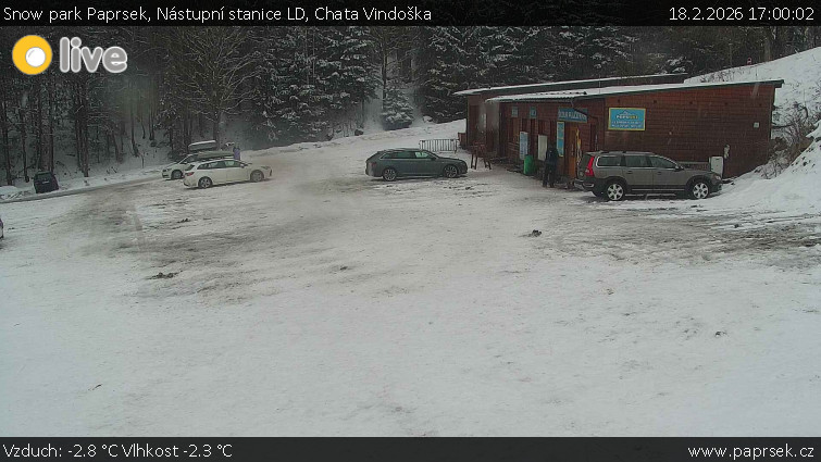 Snow park Paprsek - Nástupní stanice LD, Chata Vindoška - 18.2.2026 v 17:00
