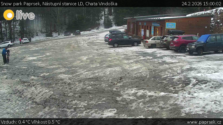 Snow park Paprsek - Nástupní stanice LD, Chata Vindoška - 24.2.2026 v 15:00