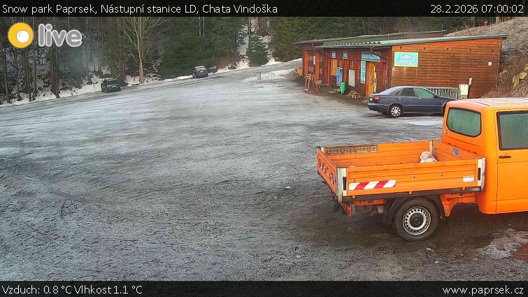 Snow park Paprsek - Nástupní stanice LD, Chata Vindoška - 28.2.2026 v 07:00