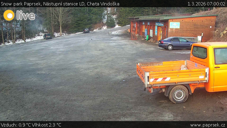 Snow park Paprsek - Nástupní stanice LD, Chata Vindoška - 1.3.2026 v 07:00