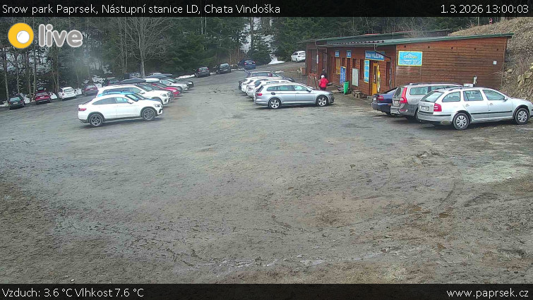 Snow park Paprsek - Nástupní stanice LD, Chata Vindoška - 1.3.2026 v 13:00