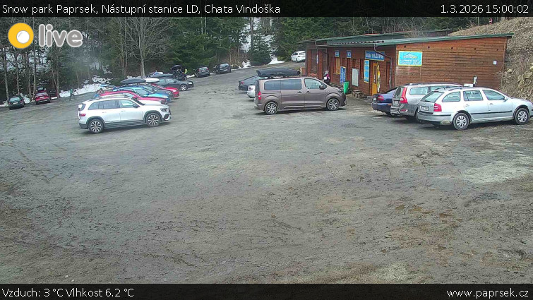 Snow park Paprsek - Nástupní stanice LD, Chata Vindoška - 1.3.2026 v 15:00
