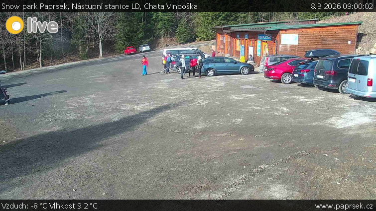 Snow park Paprsek - Nástupní stanice LD, Chata Vindoška - 8.3.2026 v 09:00