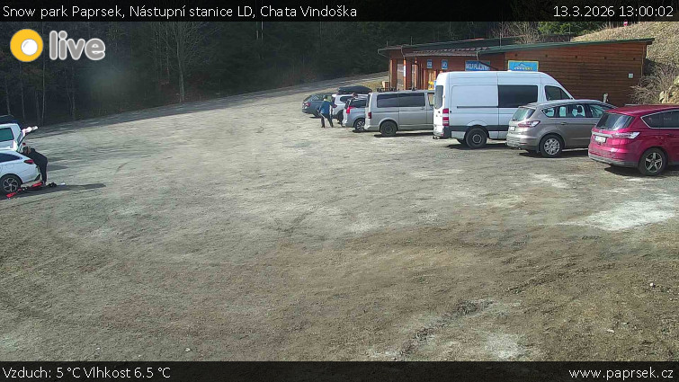 Snow park Paprsek - Nástupní stanice LD, Chata Vindoška - 13.3.2026 v 13:00