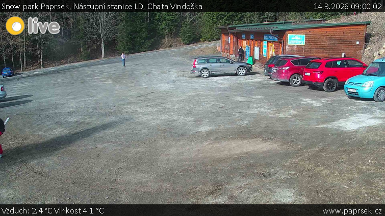 Snow park Paprsek - Nástupní stanice LD, Chata Vindoška - 14.3.2026 v 09:00