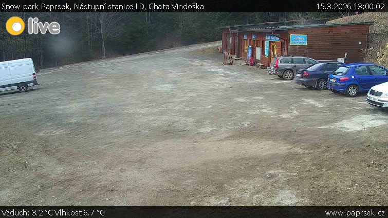Snow park Paprsek - Nástupní stanice LD, Chata Vindoška - 15.3.2026 v 13:00