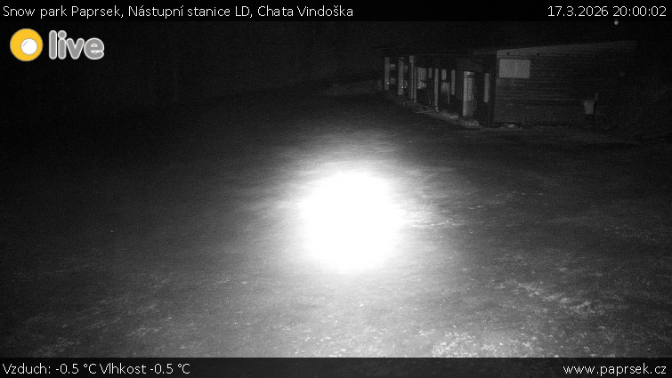 Snow park Paprsek - Nástupní stanice LD, Chata Vindoška - 17.3.2026 v 20:00