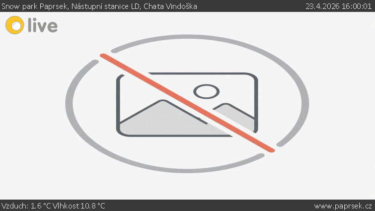 Snow park Paprsek - Nástupní stanice LD, Chata Vindoška - 23.4.2026 v 16:00