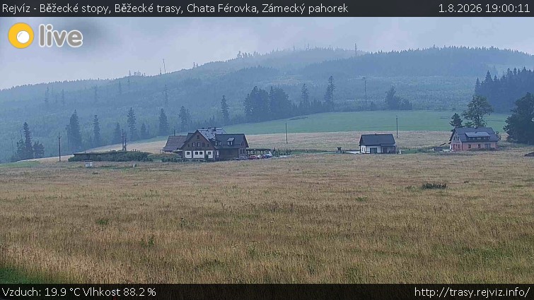 Rejvíz – Langlaufloipen - Laufstrecken, Hütte Férovka, Schlosshügel - 1.8.2026 v 19:00