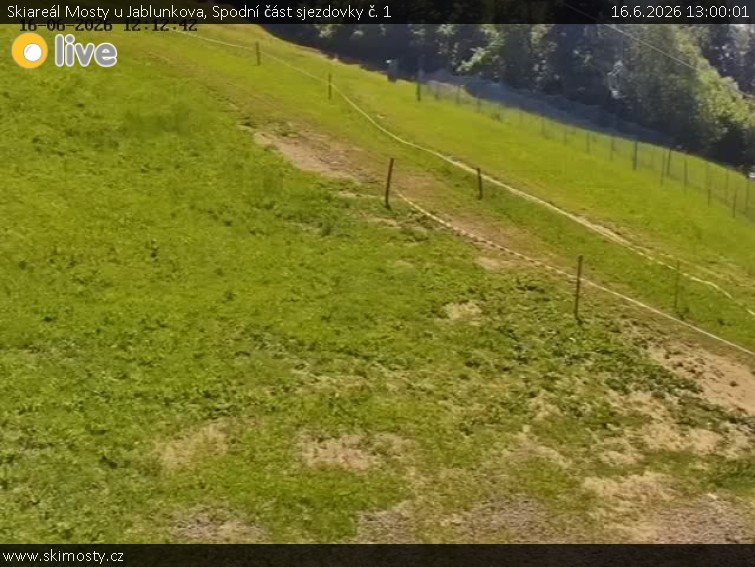 Skiareál Mosty u Jablunkova - Spodní část sjezdovky č. 1  - 16.6.2026 v 13:00
