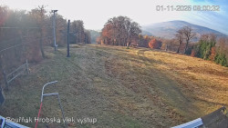 Vrchol Bouřňák, pohled na jih