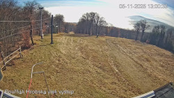 Vrchol Bouřňák, pohled na jih