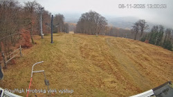 Vrchol Bouřňák, pohled na jih