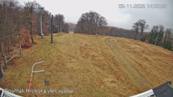 Vrchol Bouřňák, pohled na jih