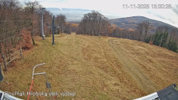 Vrchol Bouřňák, pohled na jih