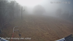 Vrchol Bouřňák, pohled na jih