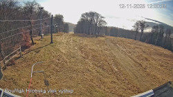 Vrchol Bouřňák, pohled na jih