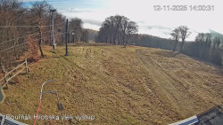 Vrchol Bouřňák, pohled na jih